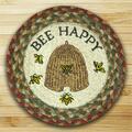 Capitol Earth Rugs Round Miniature Swatch- Bee Happy- printed 80-300BH